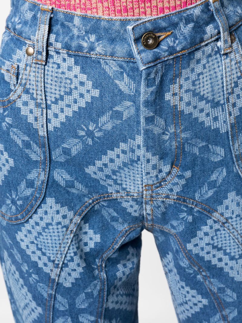 Blue Gifty Straight-leg Jeans