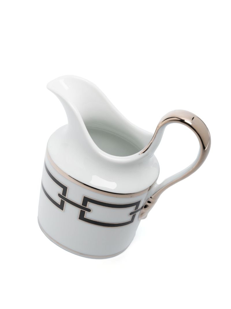 White Catene Nero Porcelain Milk Jug