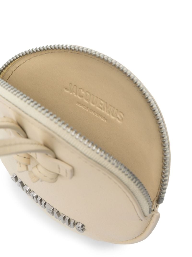 Neutral Le Pitchou Zipped Leather Pouch