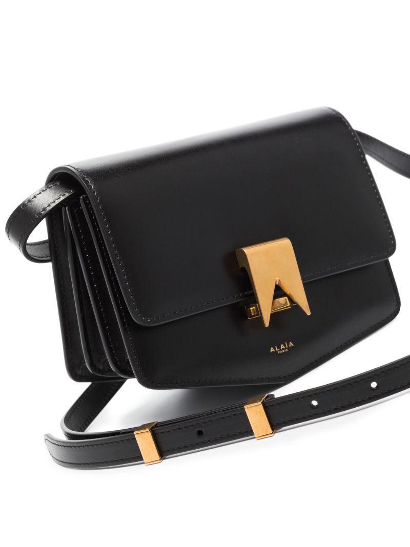 Black Le Papa Leather Shoulder Bag