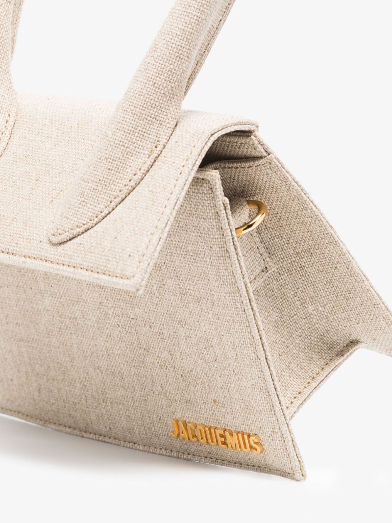 Neutral Le Chiquito Moyen Canvas Cross Body Bag