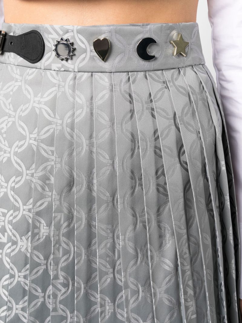 Grey Jacquard Mini Kilt