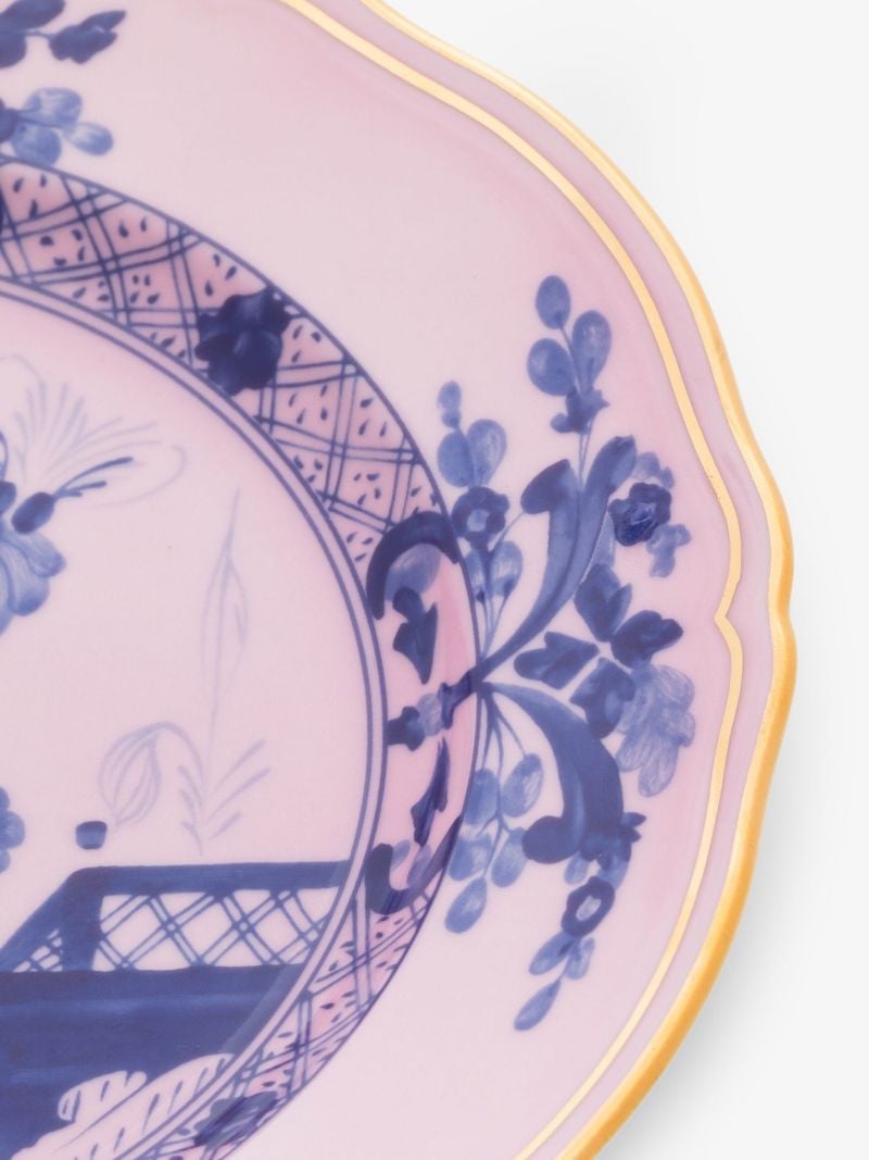 Pink Oriente Italiano Azalea Porcelain Dessert Plate