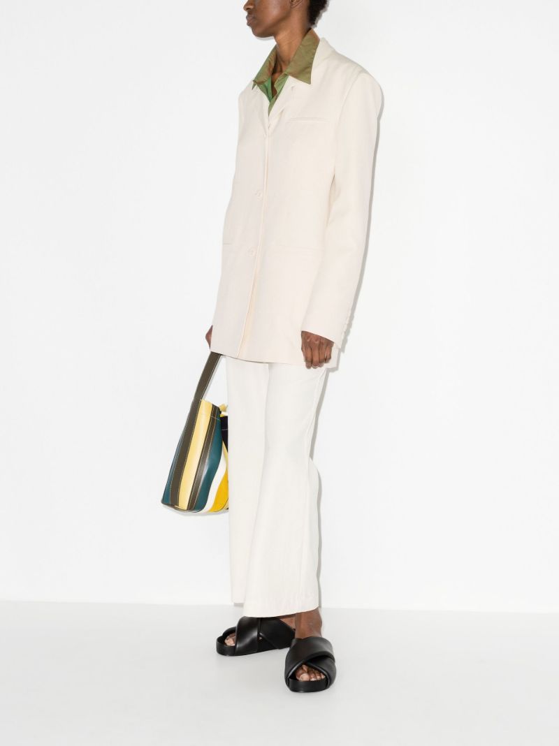 White Mersey Single-breasted Blazer