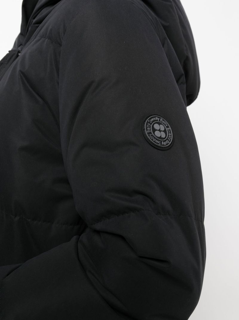 Black Cocoon Padded Down Coat