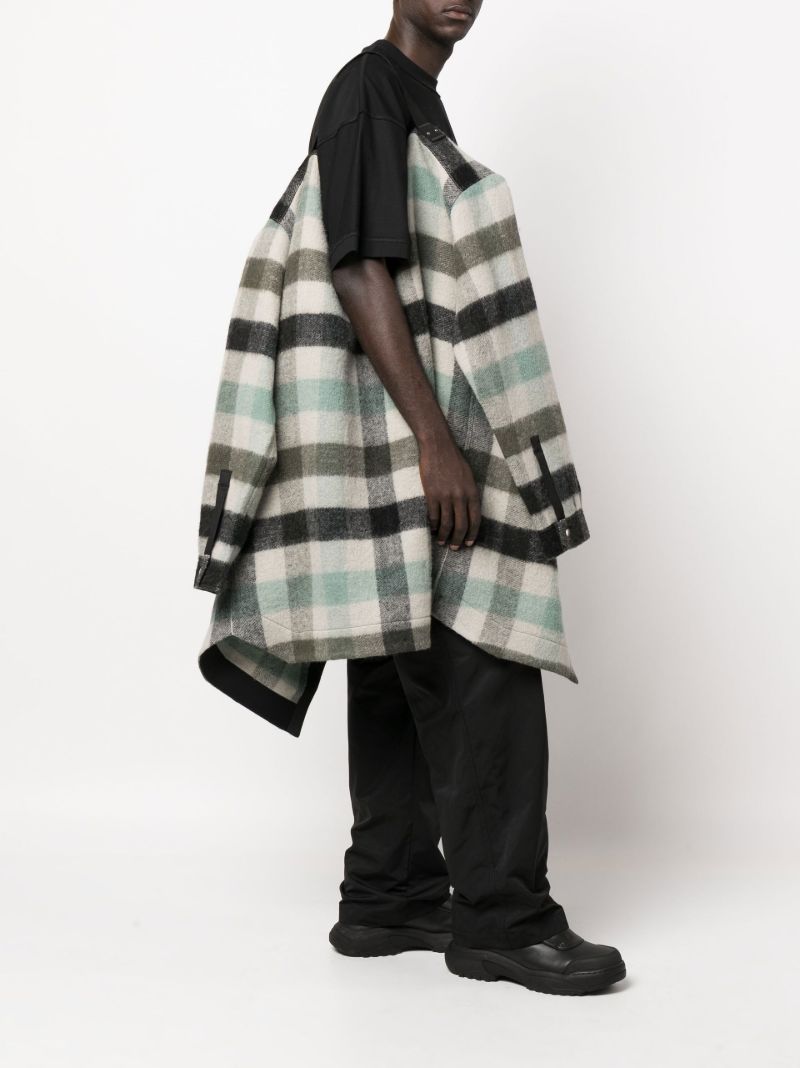 Grey Plaid Shirt Jacket
