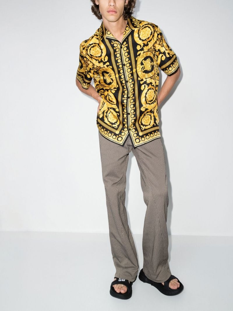 Gold Barocco Silk Shirt