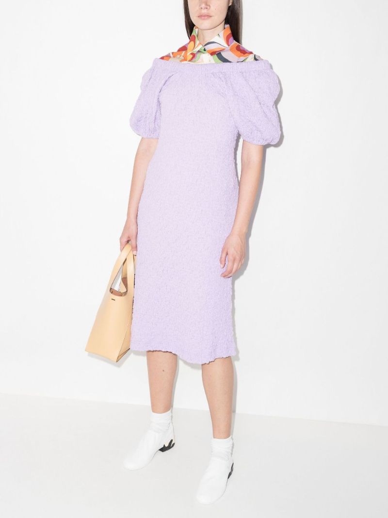Garance Bardot Puff Sleeve Dress