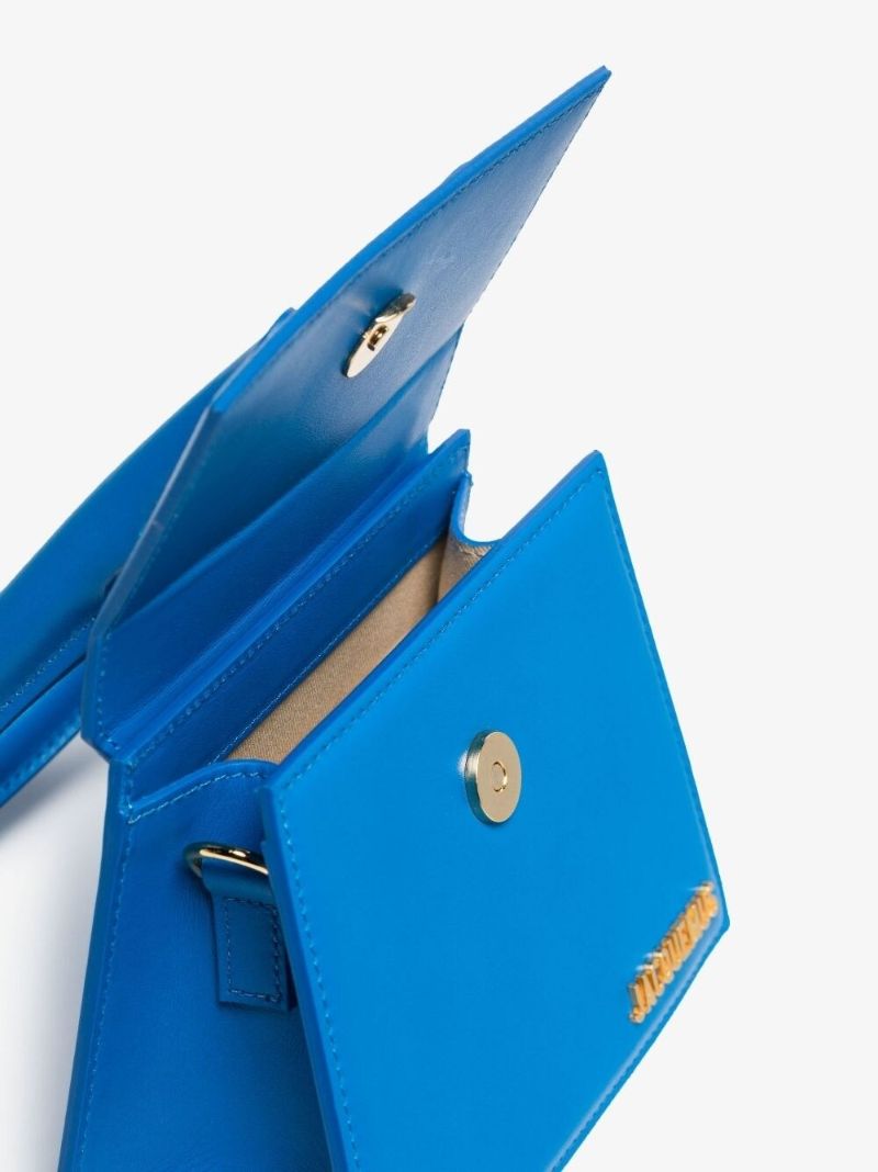 Blue Le Chiquito Moyen Leather Tote Bag