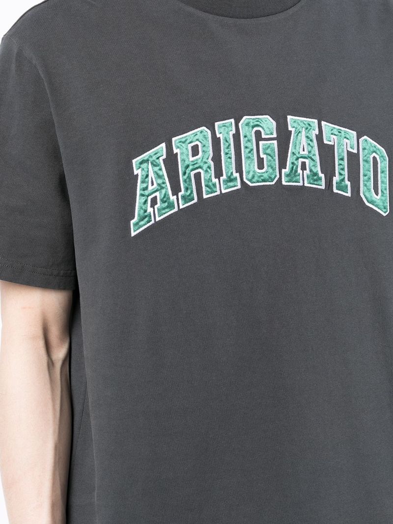 Black College Logo Print T-shirt