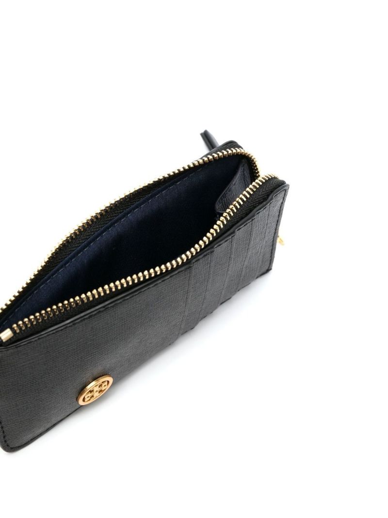 Black Robinson Leather Card Holder