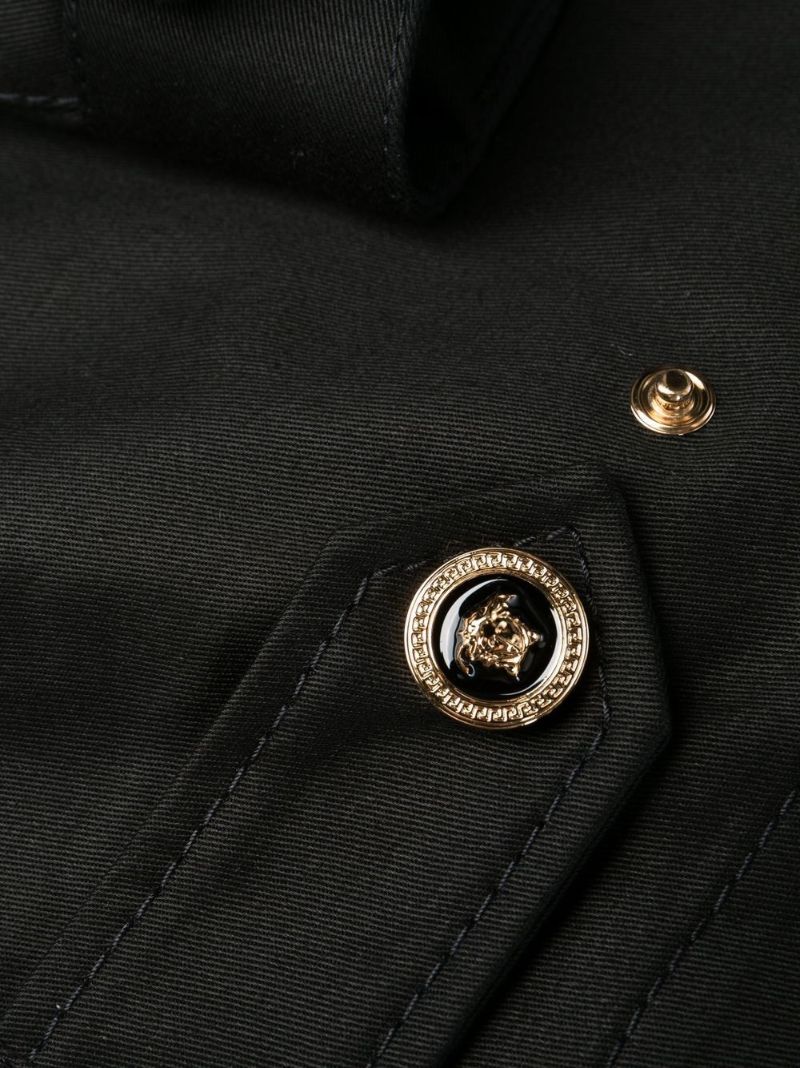 Black Cotton Cargo Trousers