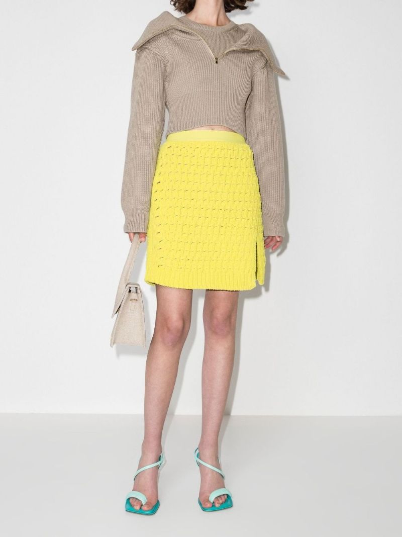 La Maille Risoul Double Collar Wool Sweater