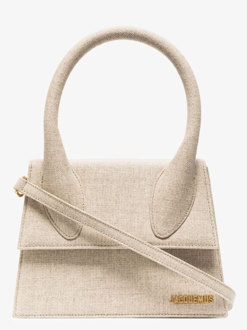 Neutral Le Grand Chiquito Canvas Tote Bag
