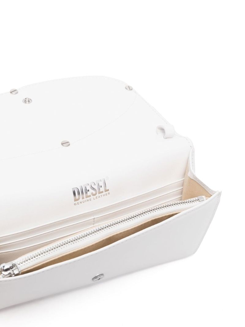 White Logo Plaque Cross Body Bag