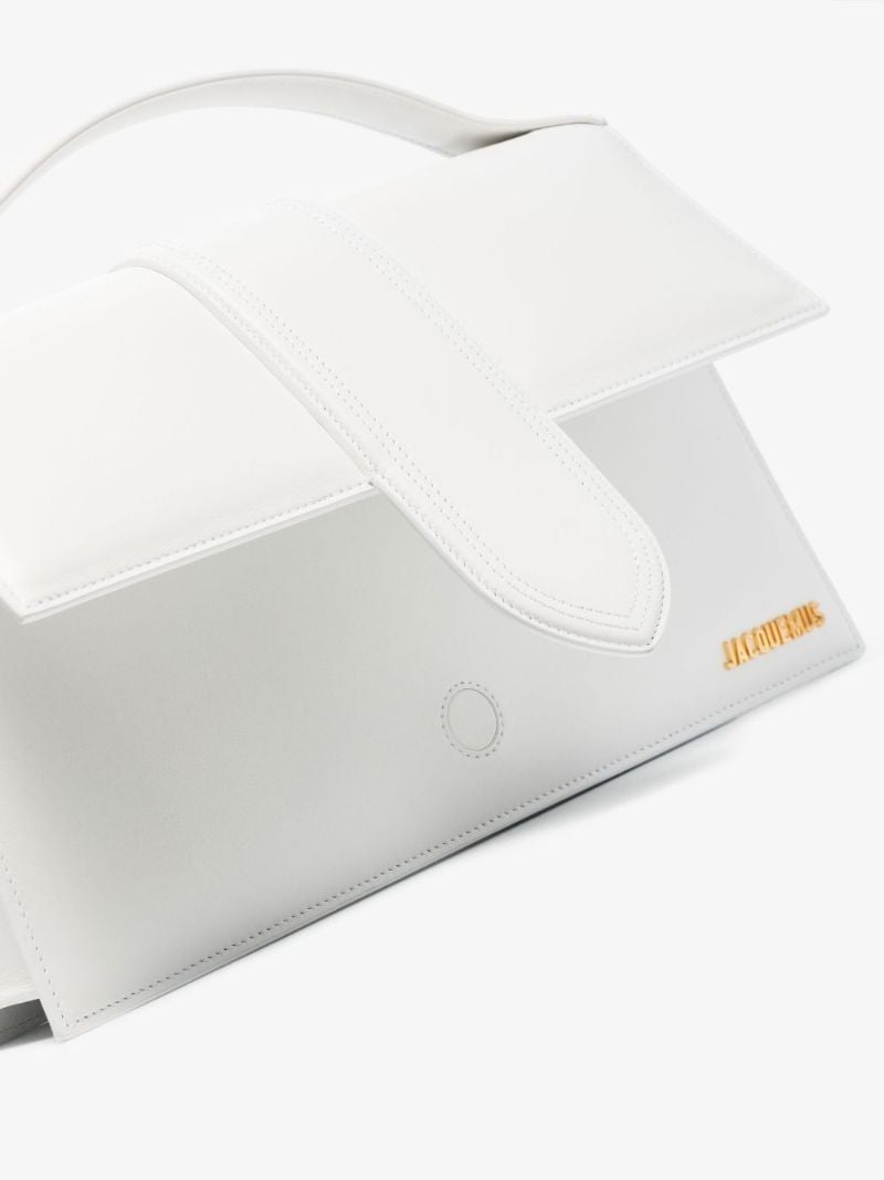 White Le Grand Bambinou Leather Shoulder Bag