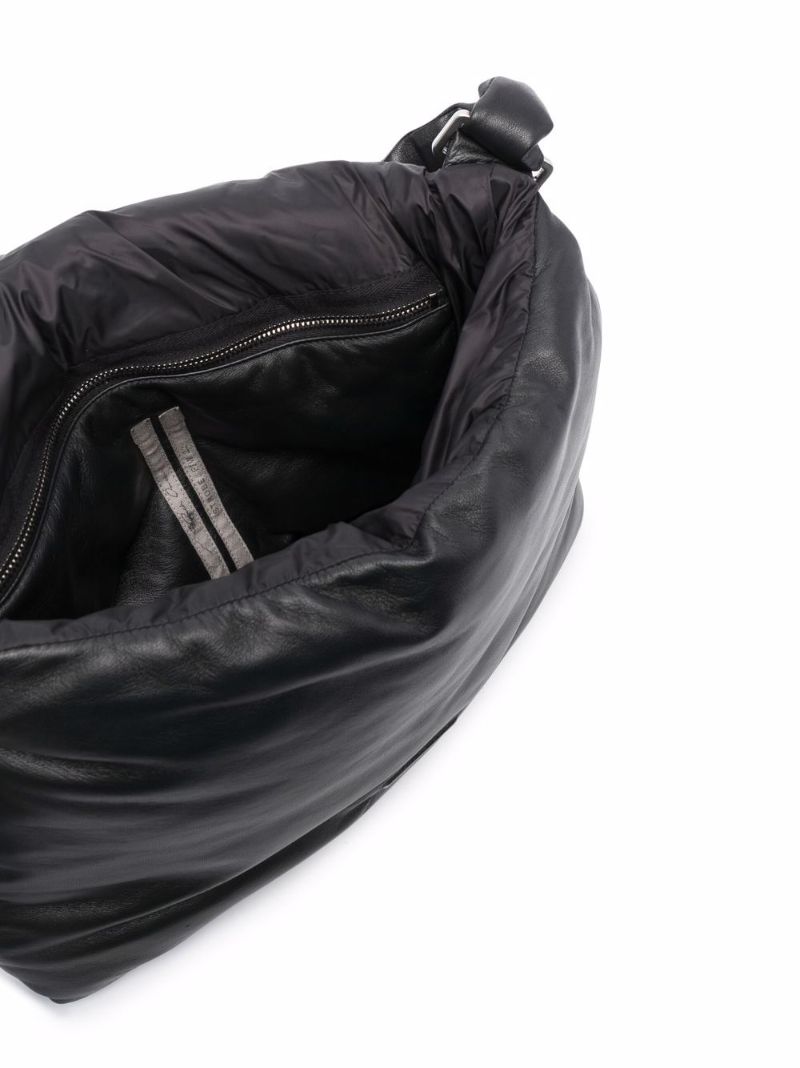 Black Pillow Small Leather Cross Body Bag