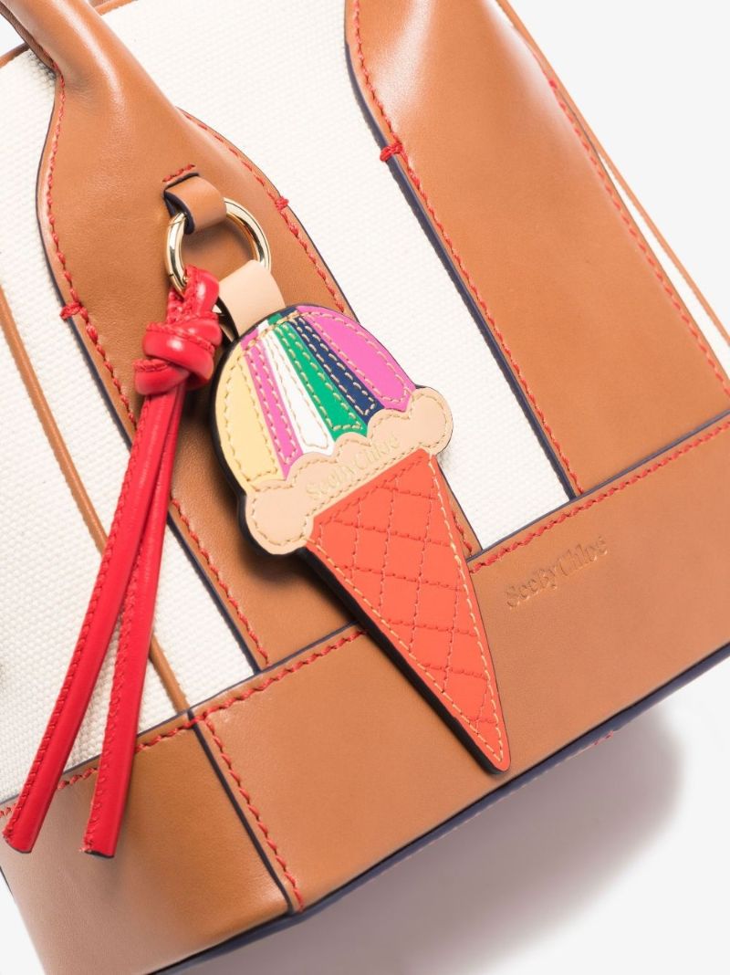 Neutral Odessa Small Tote Bag