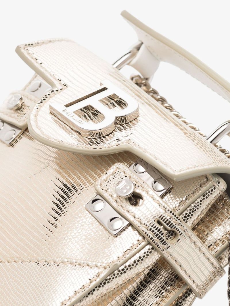 Silver B-buzz 23 Leather Shoulder Bag