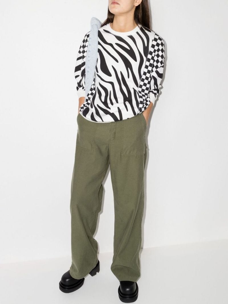 Tiger Stripe Cotton Sweatshirt