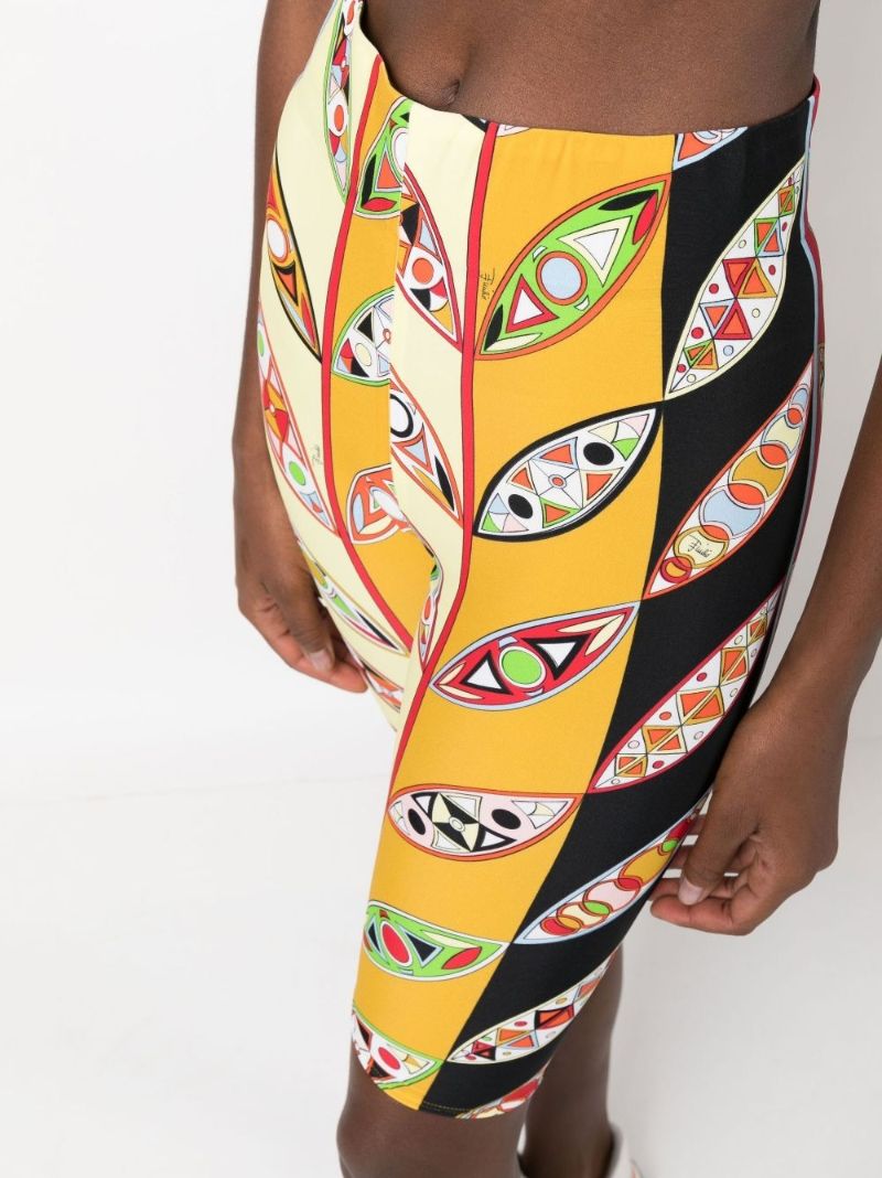 Multicoloured Girandole Print Knee-length Shorts