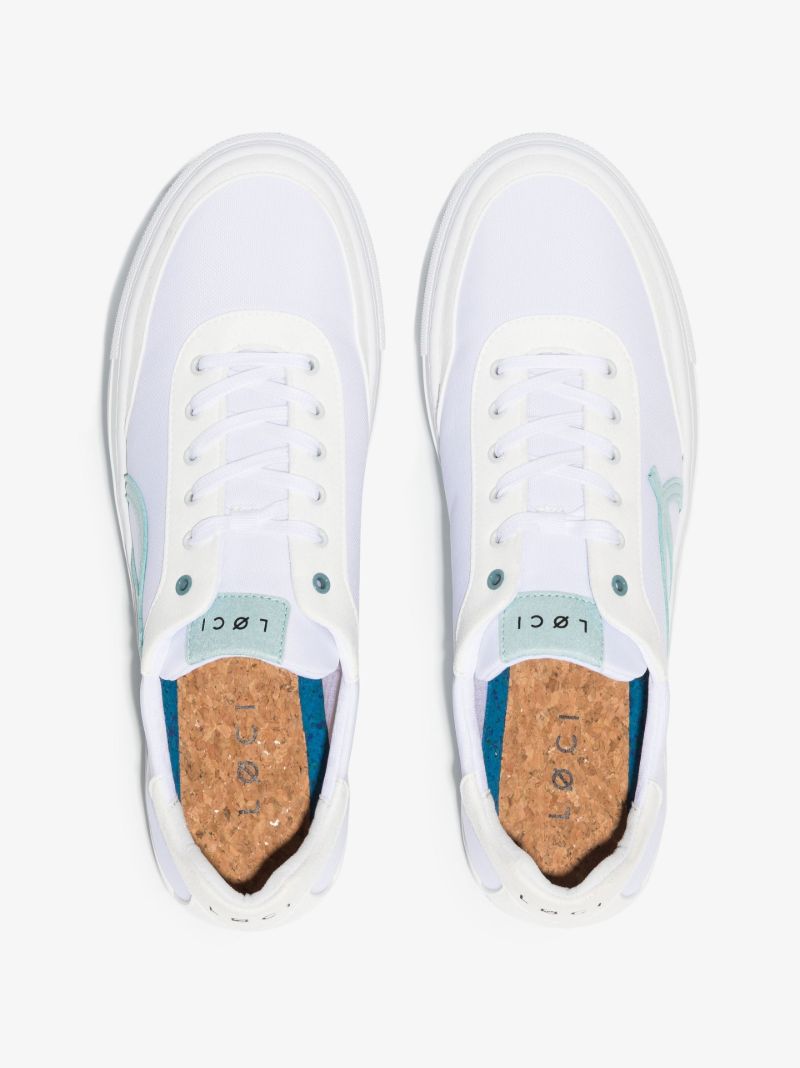 White Eight Low Top Sneakers