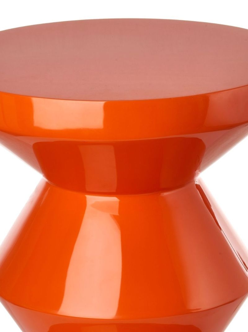 Orange Zig Zag Stool