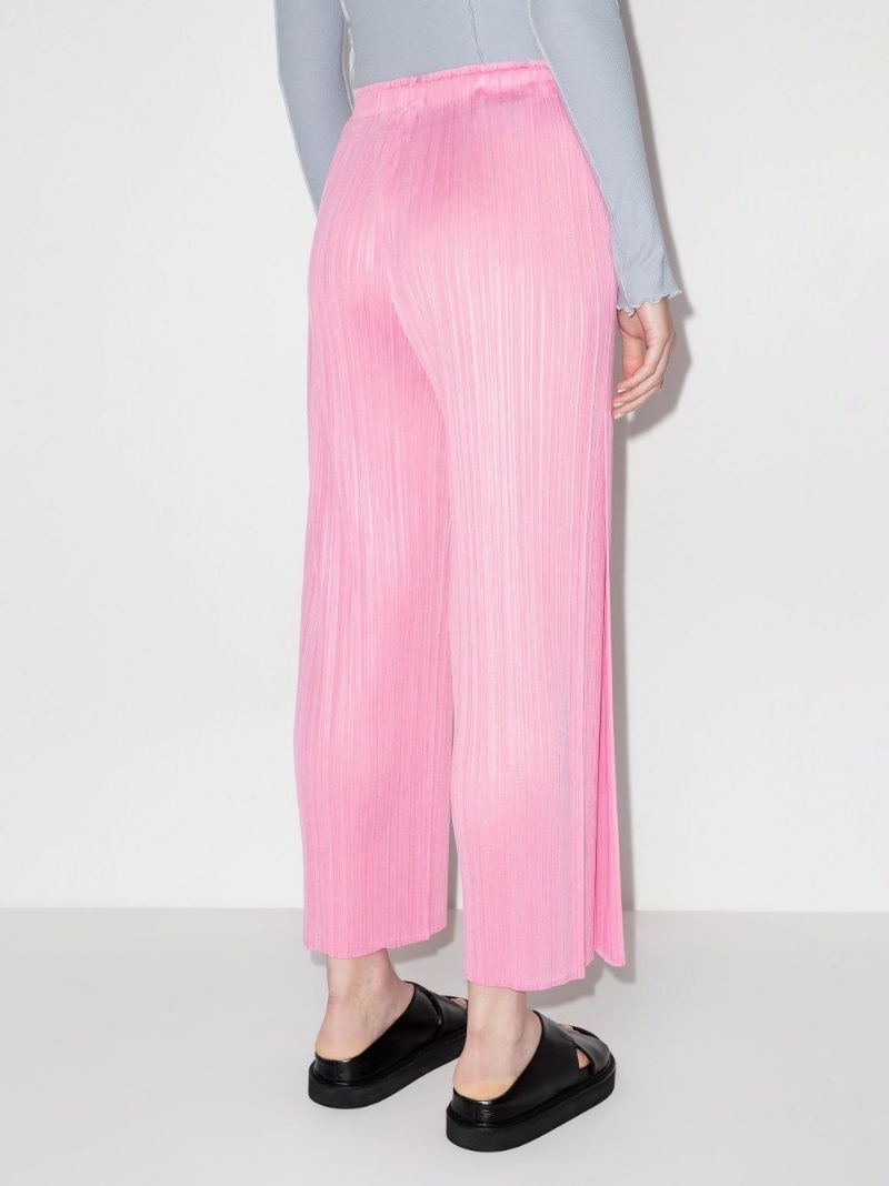 Monthly Colors March Wide Leg PlissÃ_x0083_© Trousers