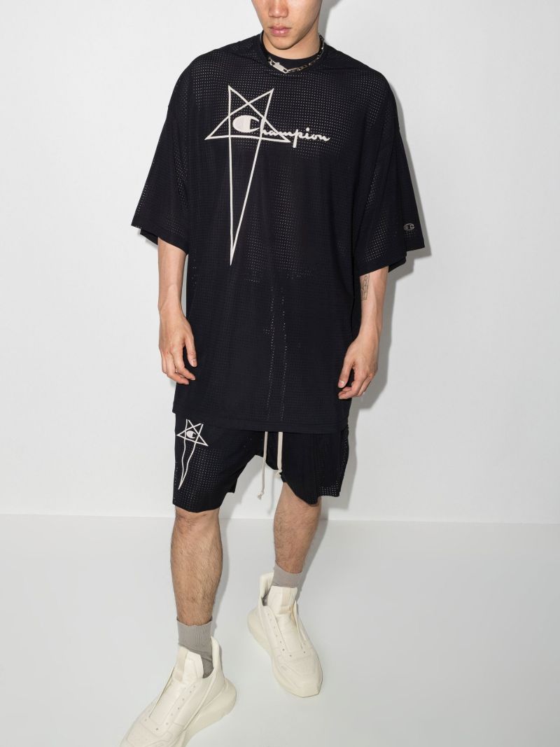 X Champion Tommy Logo Mesh T-shirt