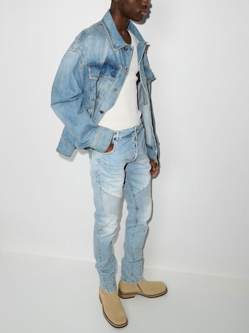 Panelled Slim Fit Jeans