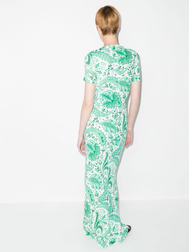 Paisley Print Maxi Dress