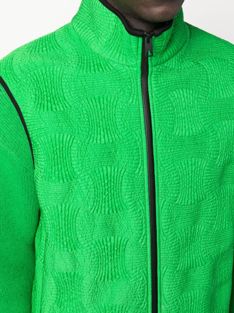 Green Intrecciato Sleeveless Gilet