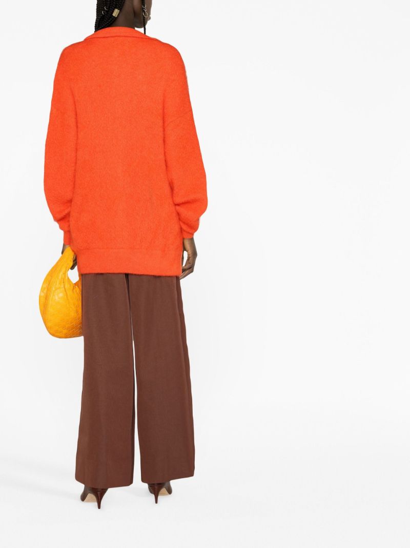 Orange Amal Knitted Cardigan
