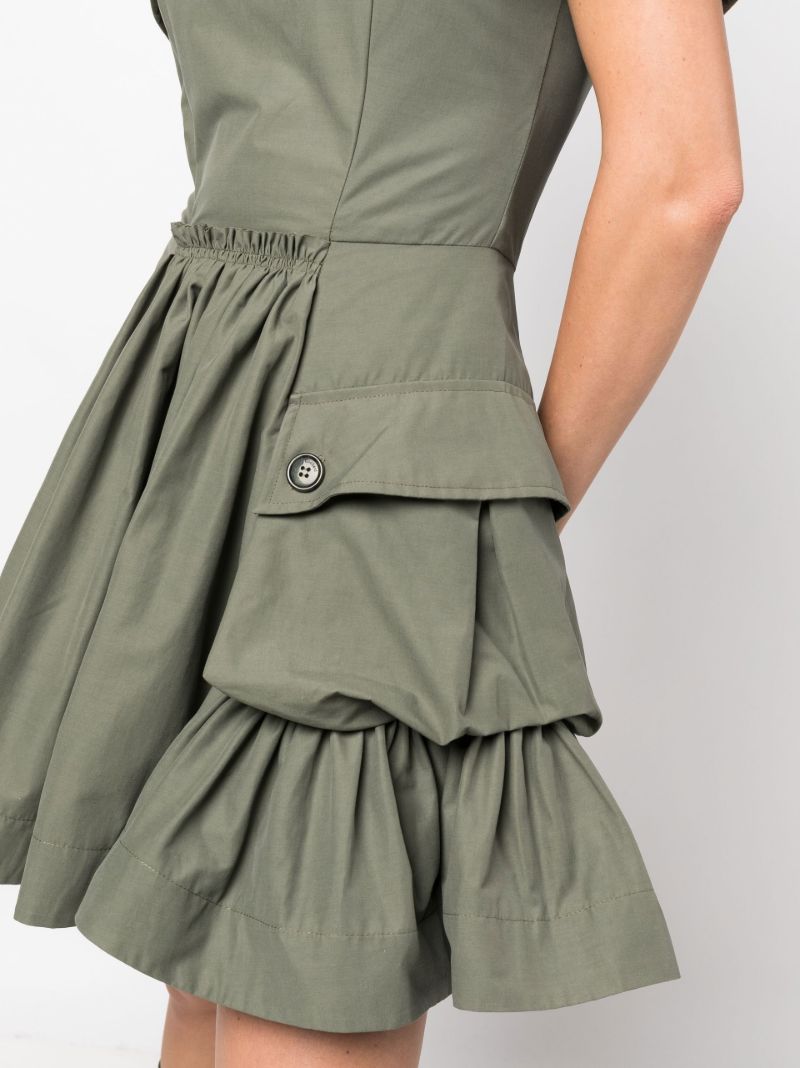 Green Julie Bardot Mini Dress