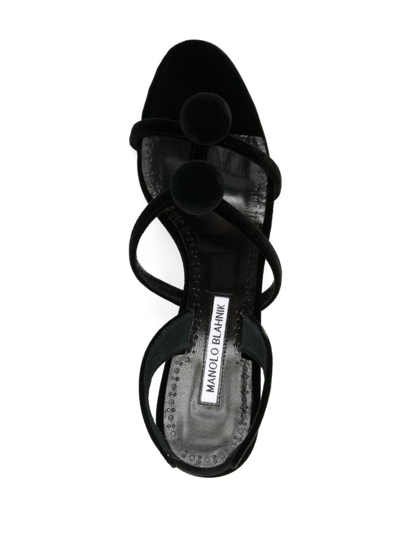 Black Sevillasli 90 Slingback Sandals