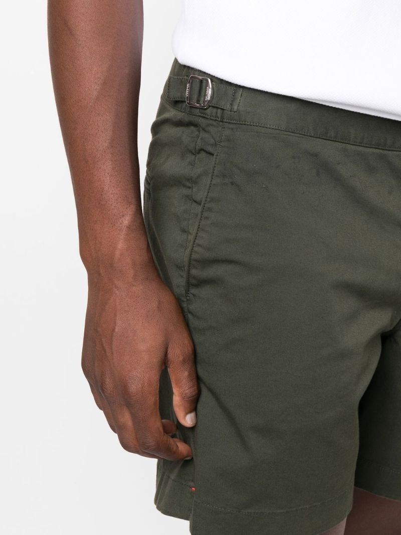Green Bulldog Cotton Shorts
