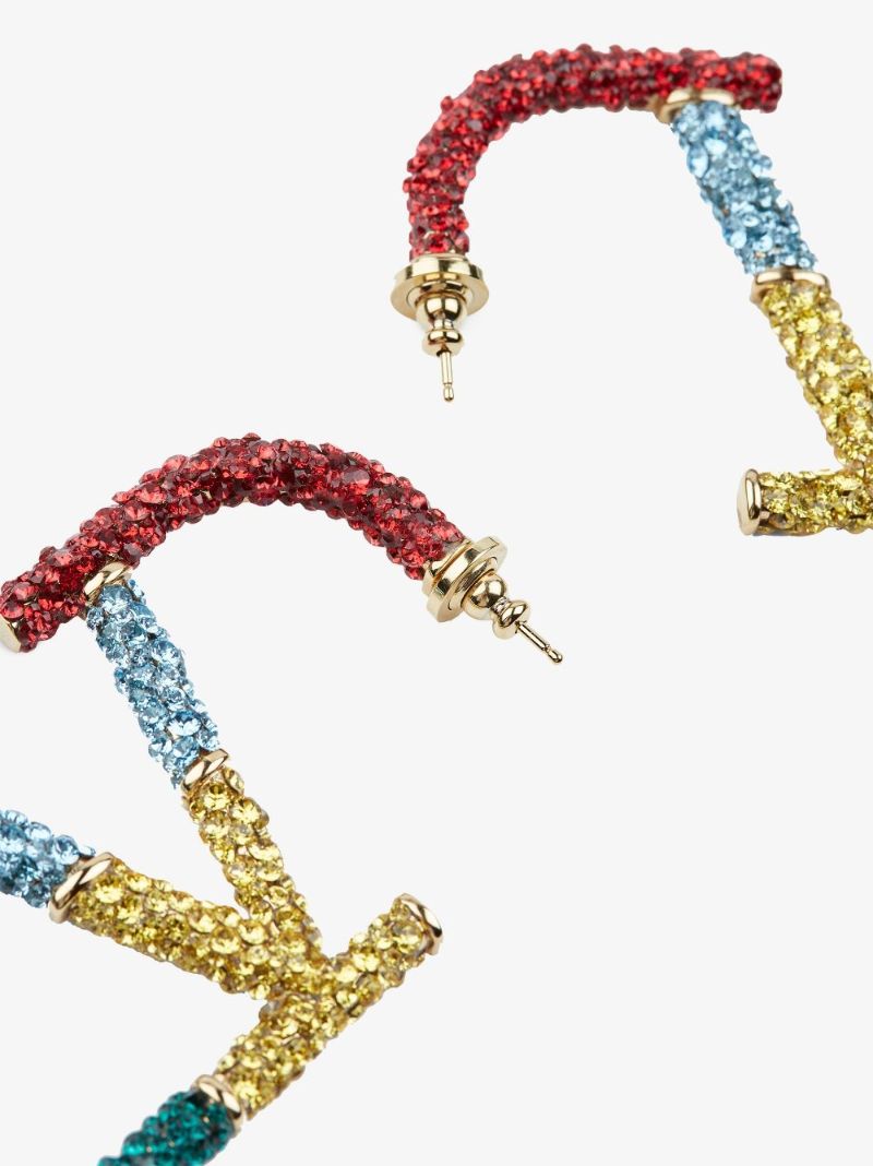 Multicolour Vlogo Crystal-embellished Earrings