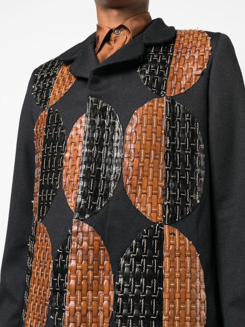 Black Patchwork Coat