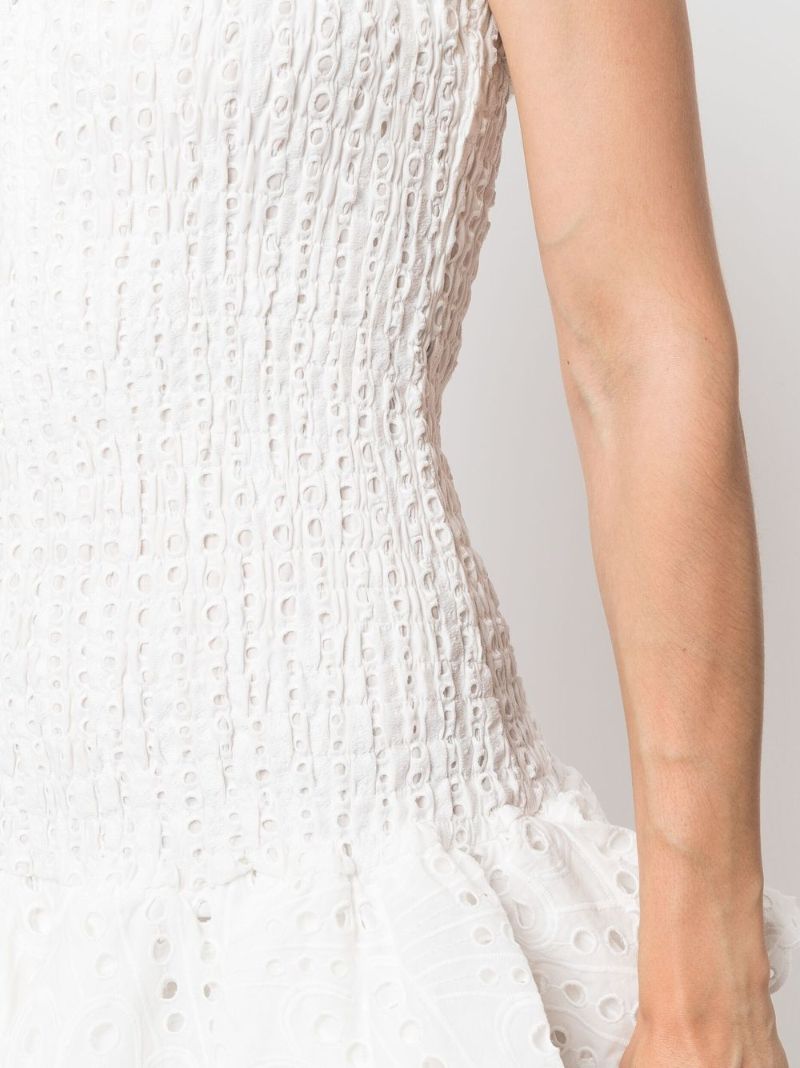 White Megan Broderie Anglaise Mini Dress