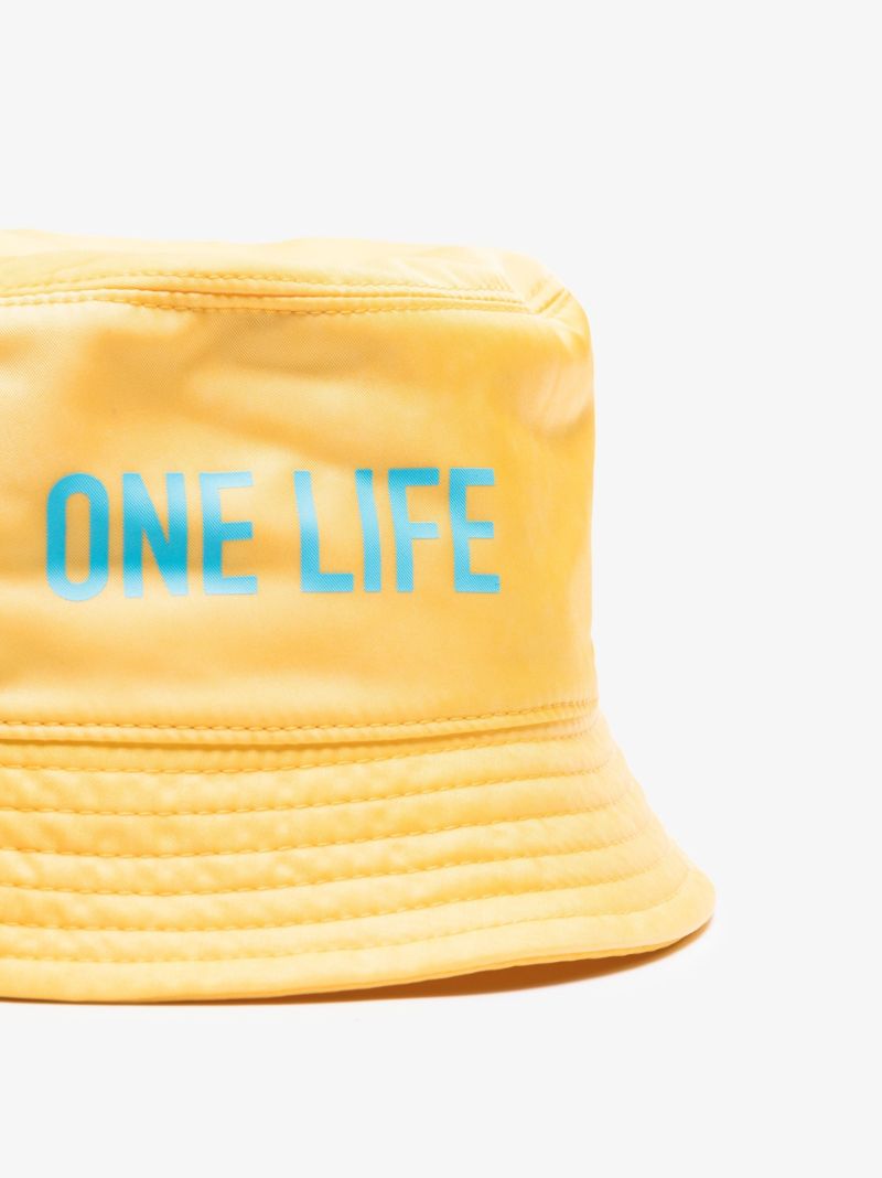 Yellow One Planet Bucket Hat
