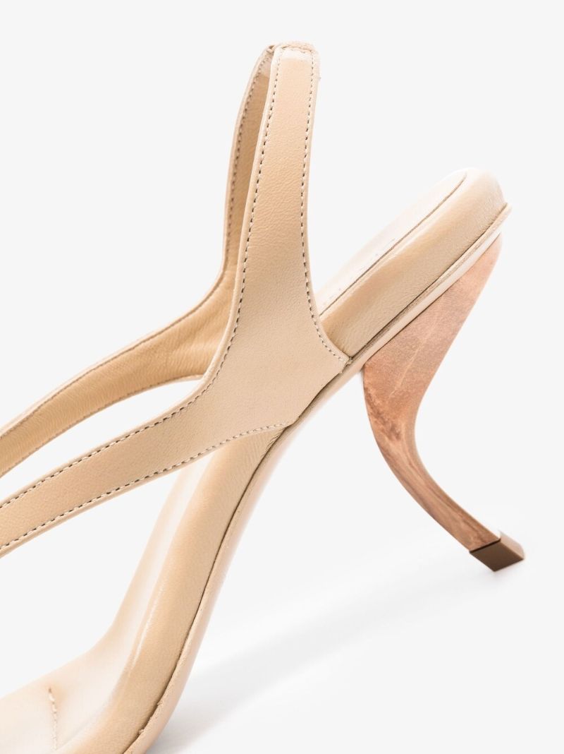 X Rosie Huntington-whiteley Neutral Rosie 13 75 Leather Sandals