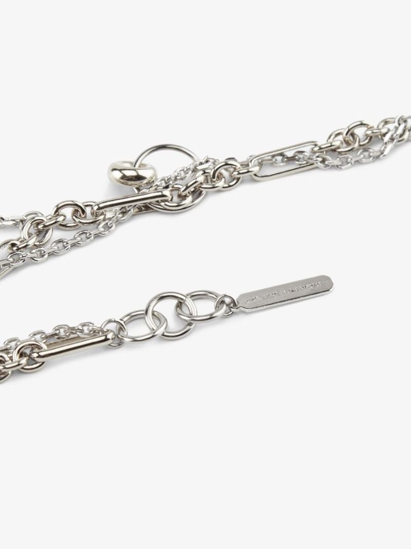 Silver Tone Rachel Double Chain Bracelet