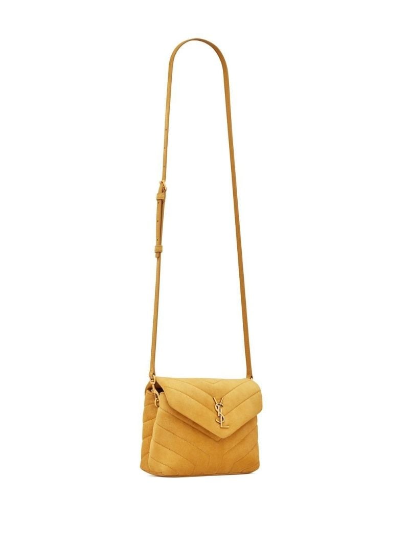 Yellow Loulou Toy Quilted Leather Cross Body Bag