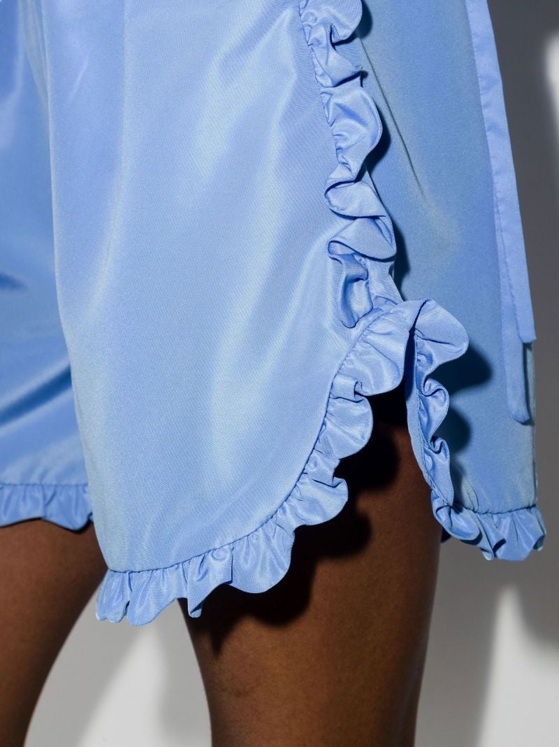 Blue Lola Ruffled Shorts