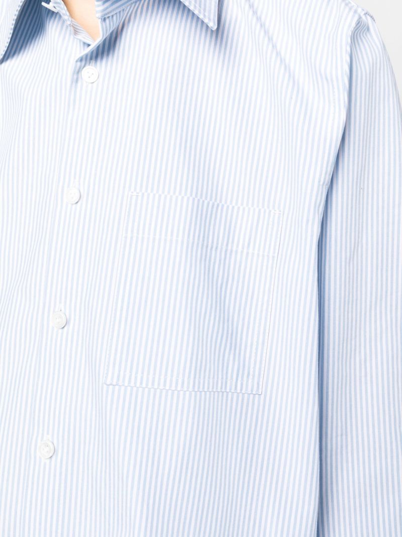 Blue Striped Cotton Shirt