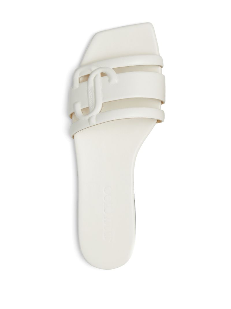 White Laran Leather Sandals