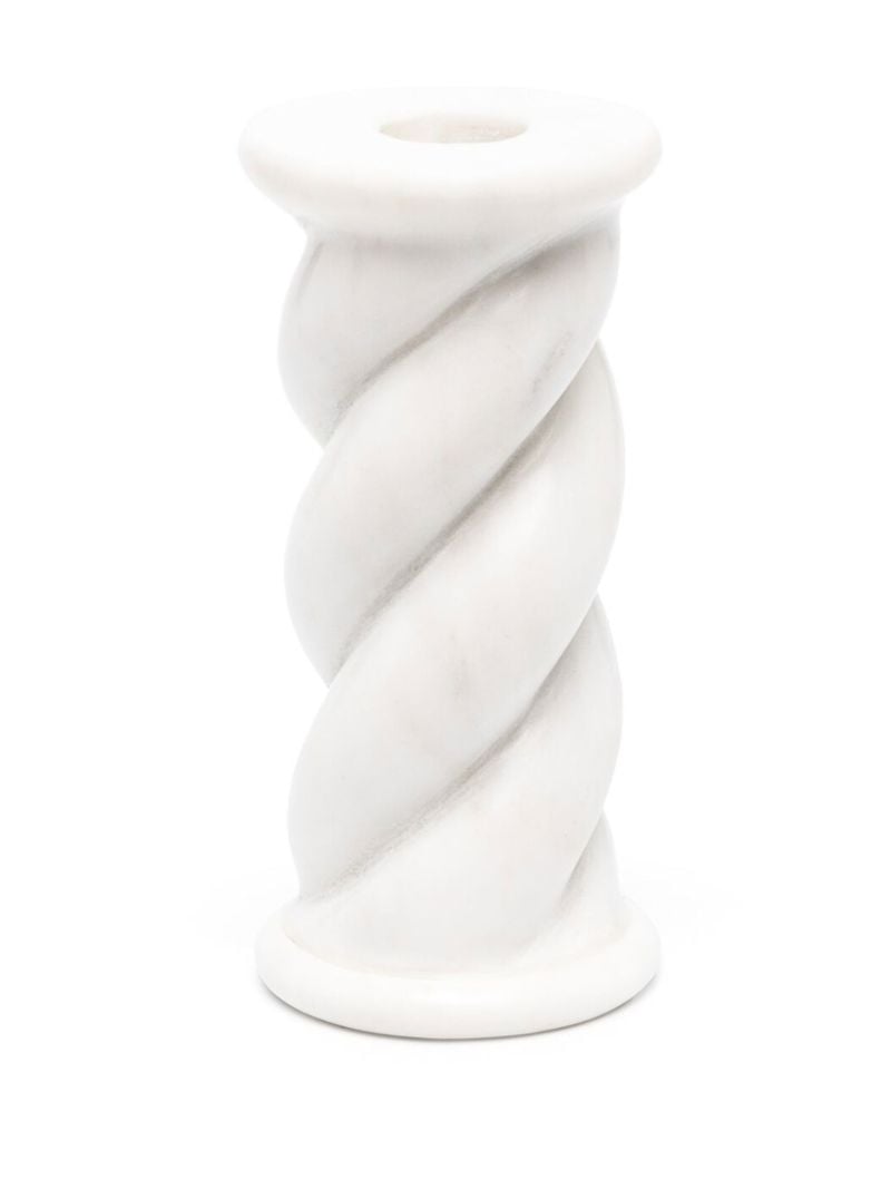 White Cordelette Candleholder