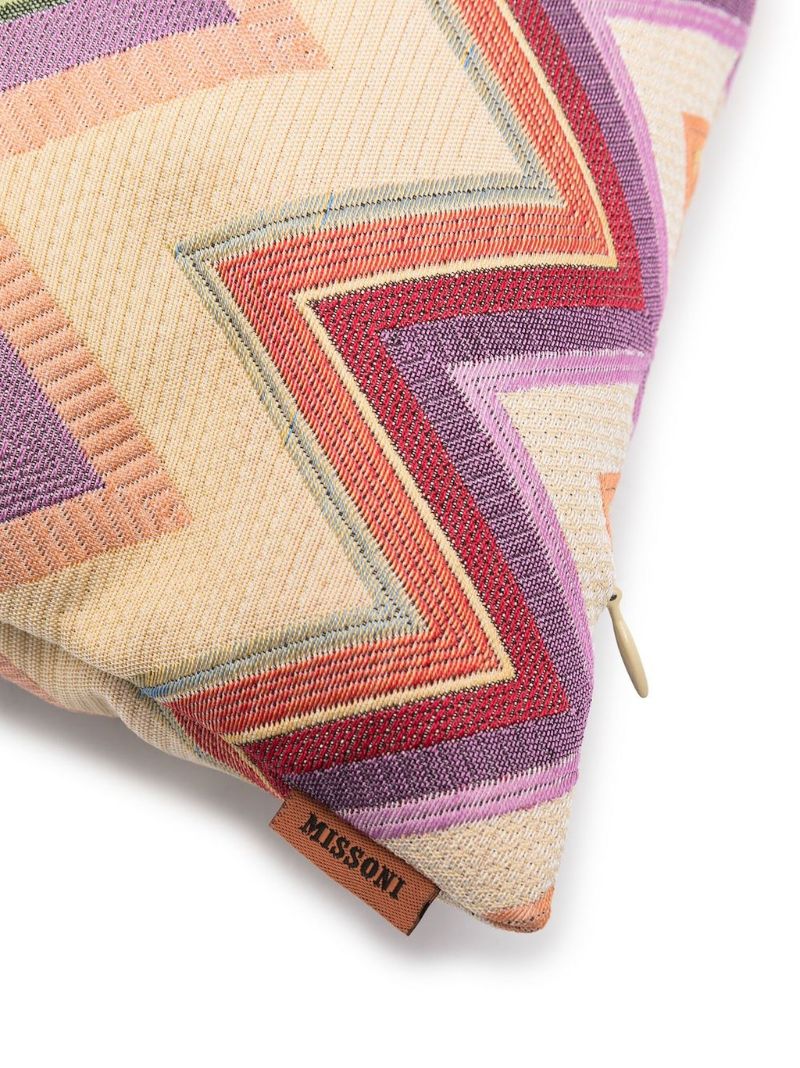 Multicolour Agadir Zigzag-pattern Cushion
