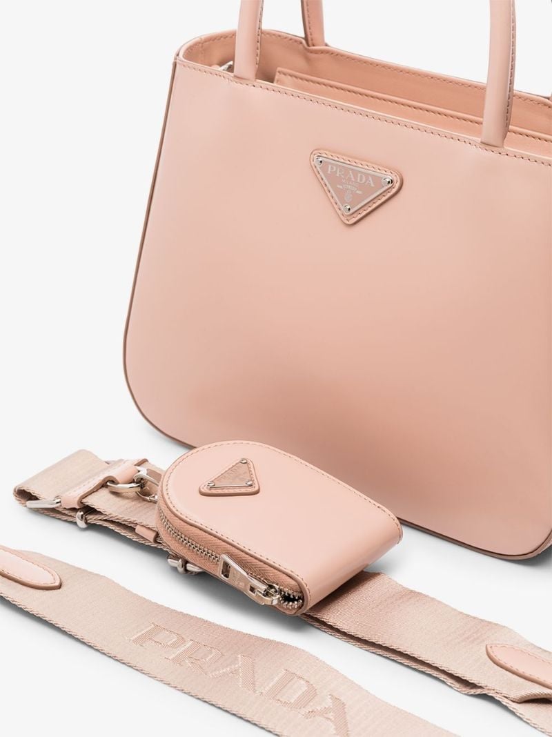 Triangle-logo Leather Crossbody Bag