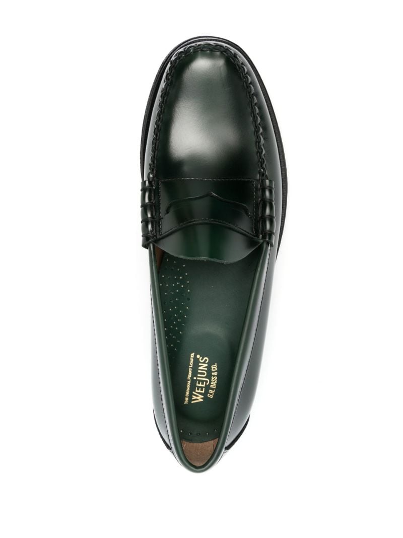 Green Larson Penny Loafers